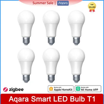 2023 НОВАЯ Умная Светодиодная Лампа Aqara T1 Zigbee 3.0 Bluetooth E27 2700K-6500K 220-240 В Smart Home Lamp Light Для Xiaomi mihome Homekit