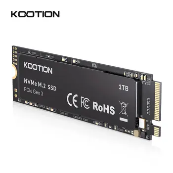 KOOTION X15 M2 SSD 512GB PCIe NVME M.2 SSD 256GB 1TB Твердотельные Накопители 2280 Внутренний Жесткий Диск HDD для Настольных Ноутбуков MSI Dell