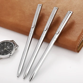 Металлическая шариковая ручка Офисная креативная бизнес-подарочная ручка Фирменная ручка для обучения компании Металлическая ручка для обучения офисному использованию
