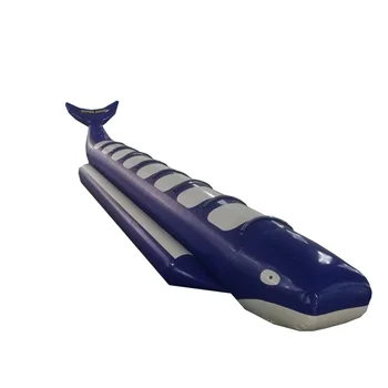 Надувные лодки-бананы на 8 персон Summer Whale Ocean Rider / В форме Акулы, Летающая Буксируемая лодка-банан для продажи